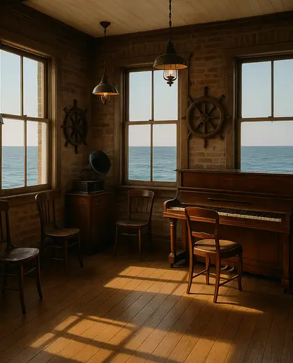 vintage building — music room (coastal)