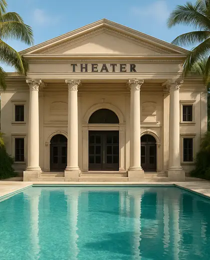 neoclassical theater — pool (tropical)