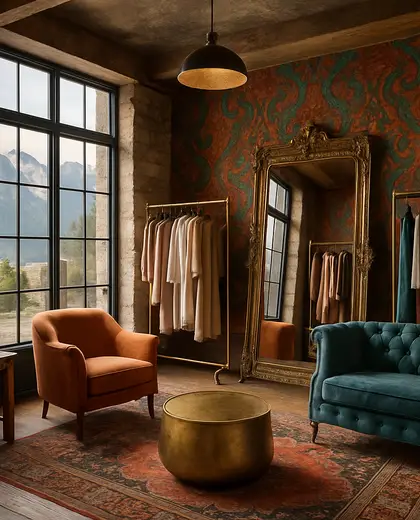 eclectic store — dressing room (mountain)