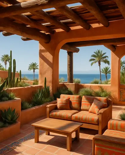 southwestern rooftop garden — rest room (coastal)