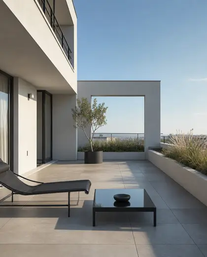 bauhaus apartment — terrace (space)