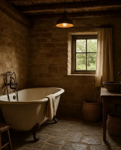 rustic house — bathroom (rural)