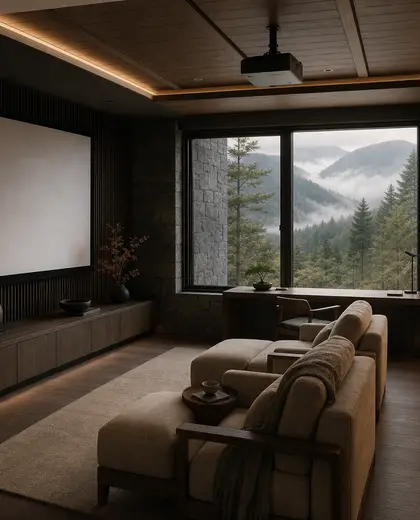 japandi theater — study (mountain)
