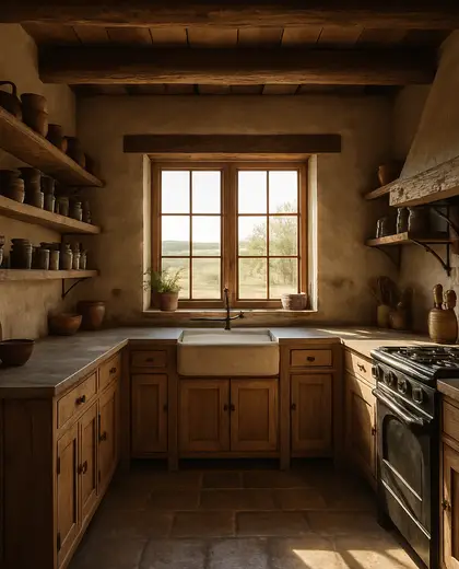 rustic farmhouse — kitchen (rural)