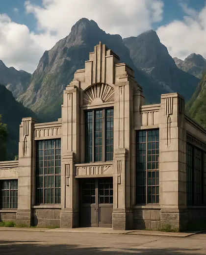 art deco building — workshop (mountain)