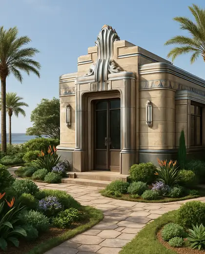 art deco garden — workshop (coastal)