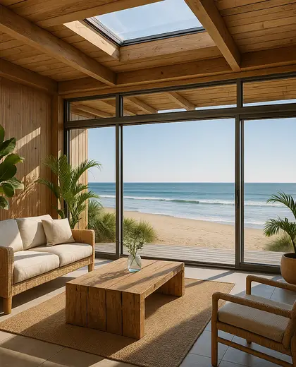 sustainable condo — sunroom (beach)