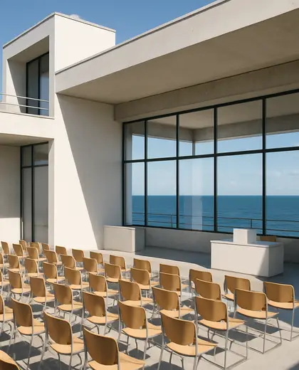 bauhaus public space — conference hall (ocean)