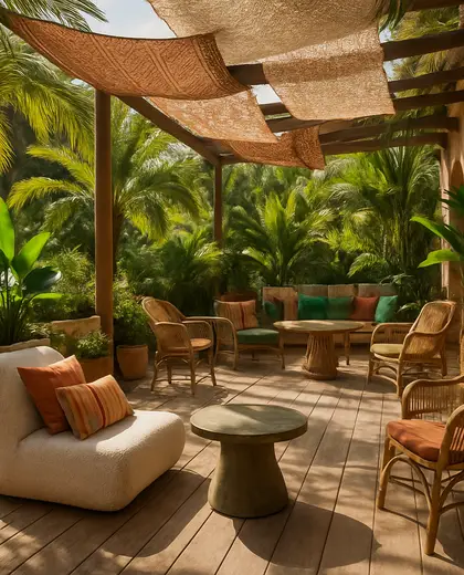 eclectic hotel — deck (tropical)