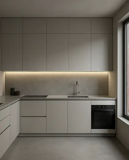 minimalist house — kitchen (urban)