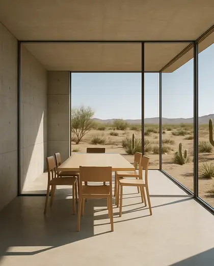 minimalist yard — meeting room (desert)