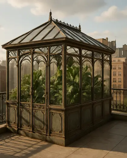 vintage greenhouse — balcony (urban)