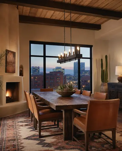 southwestern building — dining room (urban)