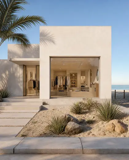 bauhaus store — front yard (beach)