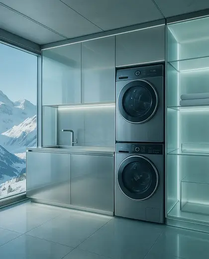 futuristic penthouse — laundry room (alpine)