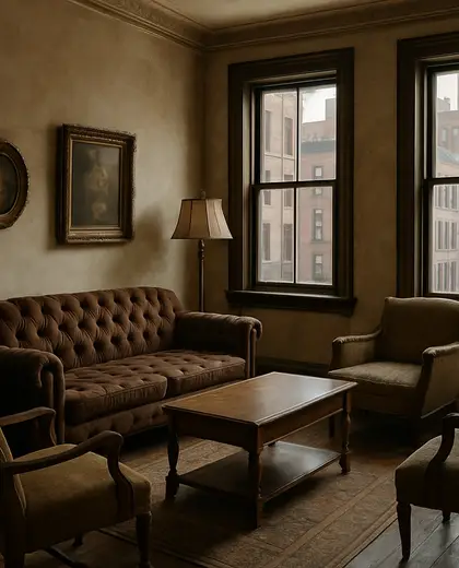 vintage house — family room (urban)