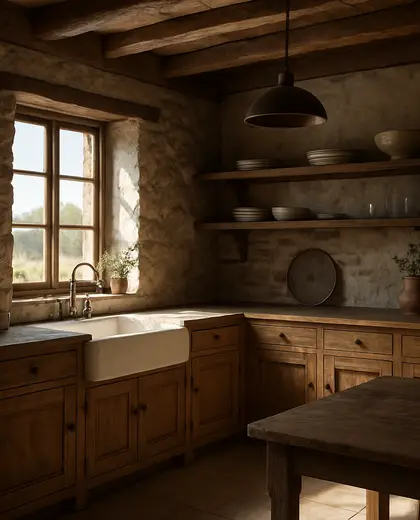 rustic house — kitchen (rural)