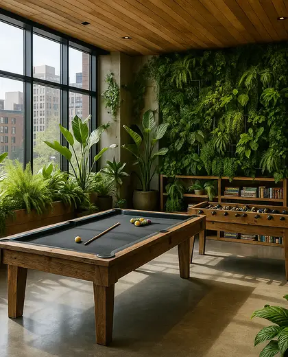 sustainable indoor garden — game room (urban)
