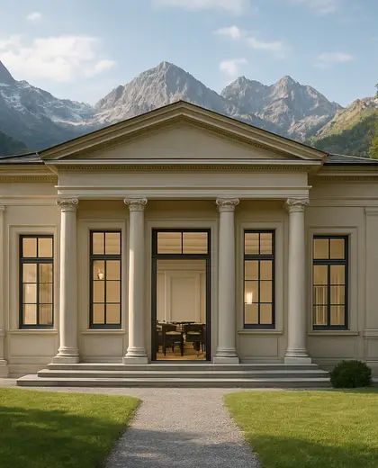 neoclassical house — training room (mountain)