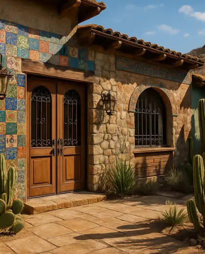 eclectic facade — patio (desert)