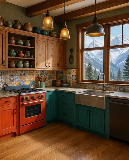 eclectic house — kitchen (alpine)