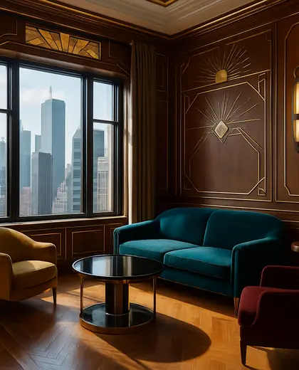 art deco house — room (urban)