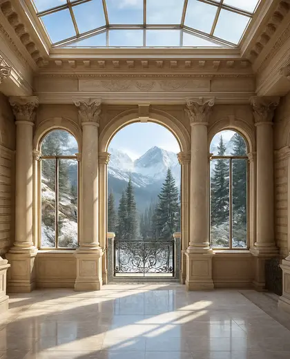 neoclassical house — atrium (alpine)