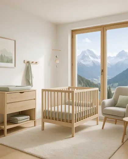 minimalist apartment — nursery (alpine)