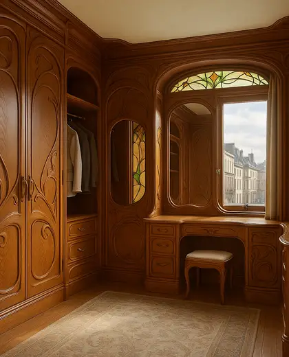 art nouveau apartment — dressing room (urban)
