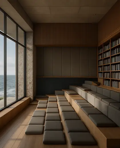 contemporary theater — library (ocean)