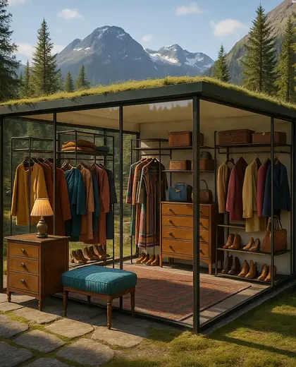eclectic yard — walk in closet (alpine)