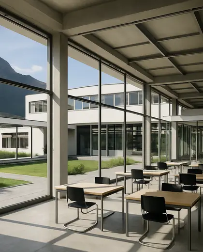 bauhaus yard — open office (mountain)