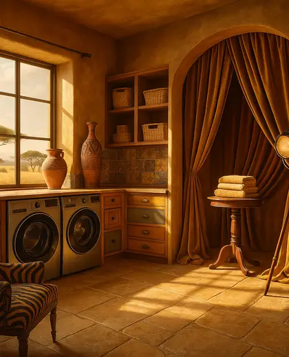 eclectic theater — laundry room (savanna)