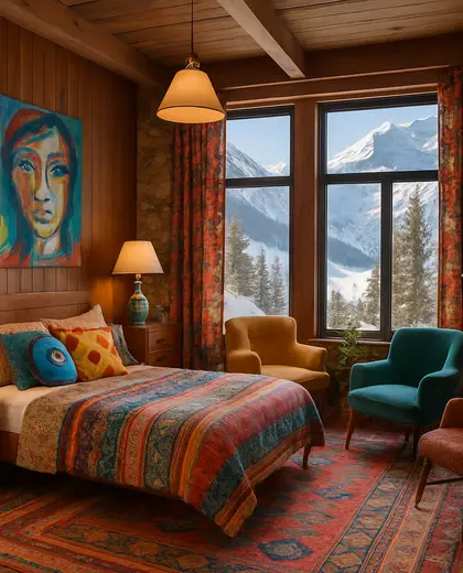 eclectic salon — youth bedroom (alpine)