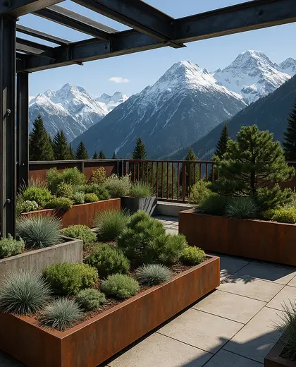 industrial garden — terrace (alpine)