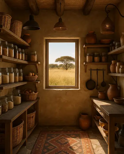 eclectic farmhouse — pantry (savanna)