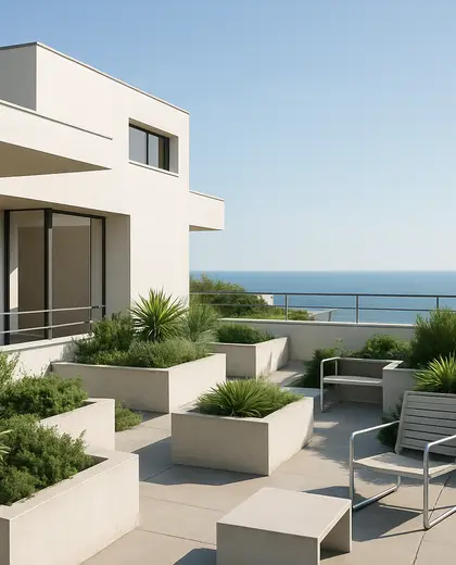 bauhaus garden — roof (coastal)