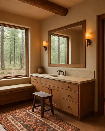 southwestern office space — dressing room (forest)
