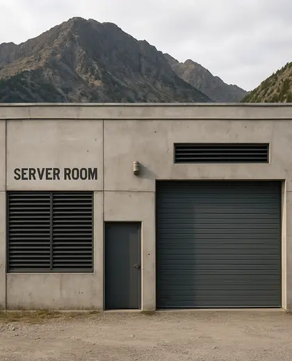 industrial facade — server room (mountain)
