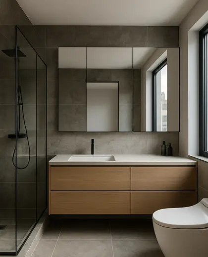 modern house — bathroom (urban)