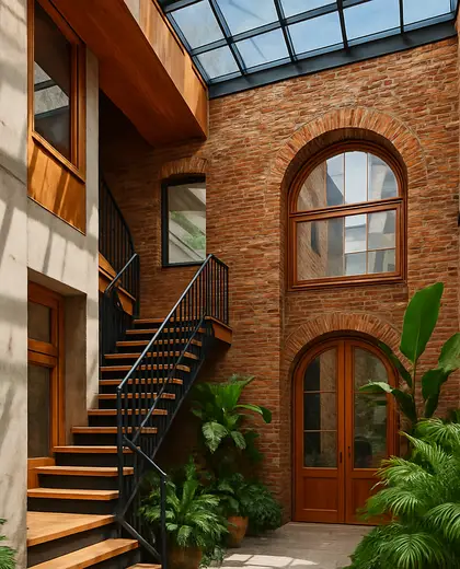 eclectic house — atrium (urban)