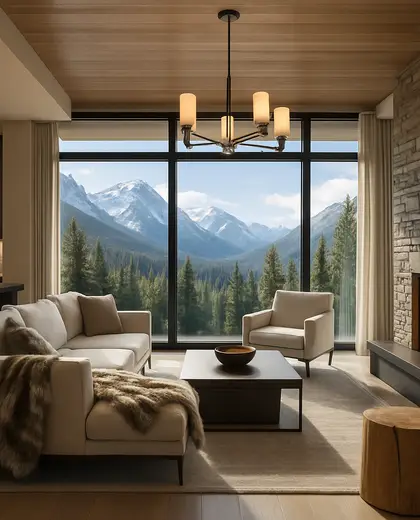 contemporary apartment — main hall (alpine)