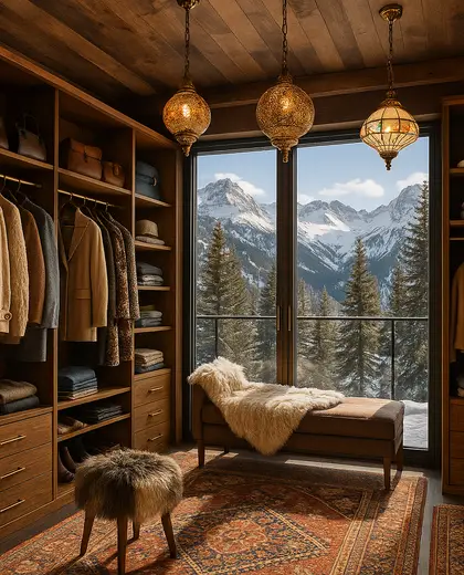 eclectic penthouse — walk in closet (alpine)