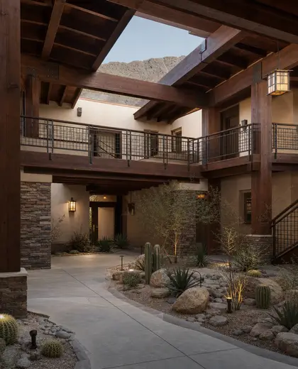 craftsman apartment — atrium (desert)