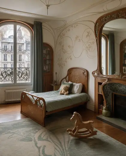 art nouveau public space — childrens bedroom (urban)