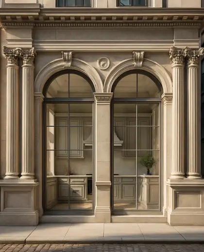 neoclassical facade — kitchen (urban)