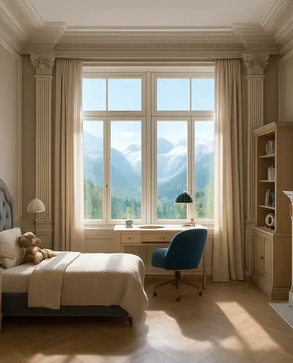 neoclassical apartment — youth room (mountain)