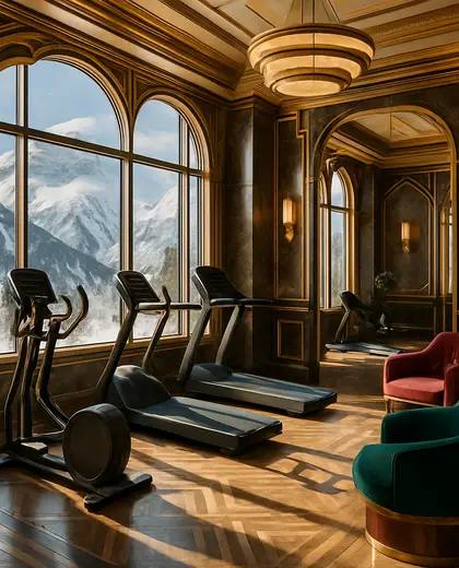 art deco condo — training room (alpine)