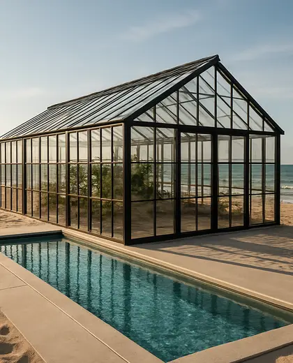 industrial greenhouse — pool (beach)