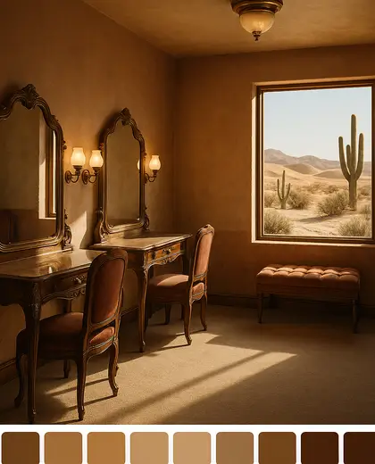 vintage office space — dressing room (desert)